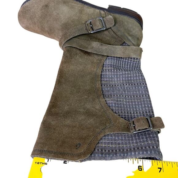 OLUKAI Pa’ia Boots Women's Size 9 EU 39 Green Textile Suede Mid Calf Harness - Picture 15 of 16